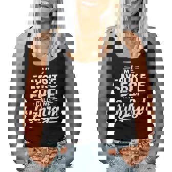 Yah Yah Favorite People Call Me Grandma Women Tank Top - Monsterry
