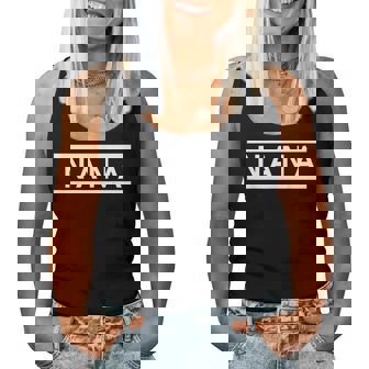 「Nana」ヘボン式「なな」「ナナ」下の名前 ローマ字 名入れ 名乗り ラテン文字 綴り レディースタンクトップ - Kawaiitshirt