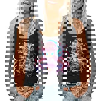 かわいい ちびアニメ 女の子 アニメ グッズ かわいい 日本の漫画ファン レディースタンクトップ - Kawaiitshirt