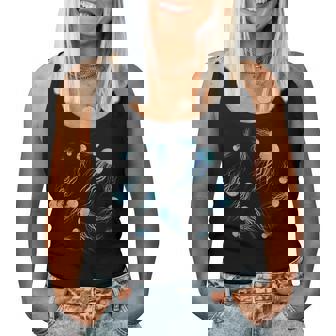 クラゲ柄 海洋生物 海洋生物 海洋生物 女の子 レディースタンクトップ - Kawaiitshirt