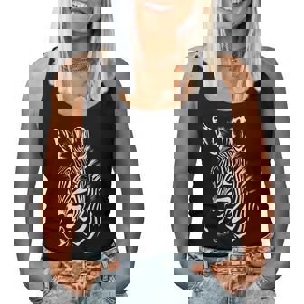 グラフィック ワイルド ゼブラ グラフィック メンズ レディース 男の子 女の子 レディースタンクトップ - Kawaiitshirt