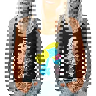 スマーフ スマーフェット キャラクター 花 咲く スマーフィー ファン レディースタンクトップ - Kawaiitshirt