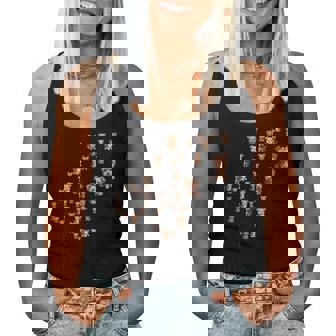 タンポポ ヨークシャー テリアの花、花のヨーキー ツリー レディースタンクトップ - Kawaiitshirt