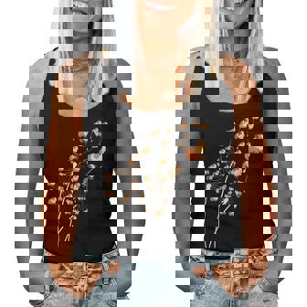 タンポポのモルモットの花、花のモルモットの木 レディースタンクトップ - Kawaiitshirt