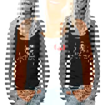 トロント スカイライン ハートビート カナダ国旗 男性用 女性用 カナダ レディースタンクトップ - Kawaiitshirt