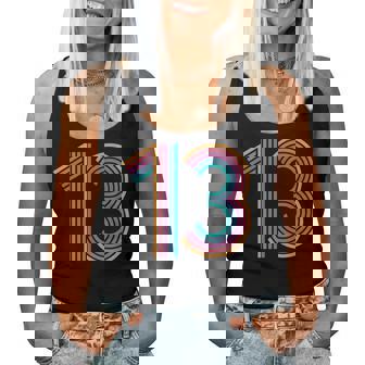 ナンバー13 13周年 男の子 女の子 13歳の誕生日 レディースタンクトップ - Kawaiitshirt