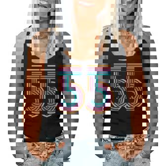 ナンバー55 五十五周年 男性 女性 55歳 誕生日 レディースタンクトップ - Kawaiitshirt