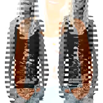 モタード・コミックス、男性にも女性にも素敵な贈り物のアイデア レディースタンクトップ - Kawaiitshirt