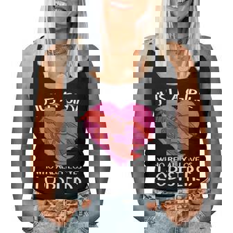 ロブスターが大好きな女の子です。ザリガニ ロブスター レディースタンクトップ - Kawaiitshirt