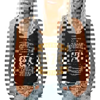 ヴィンテージ 1970 ギフト 男性 女性 長寿祝い 1970年生まれ ユニークな誕生日プレゼント レディースタンクトップ - Kawaiitshirt