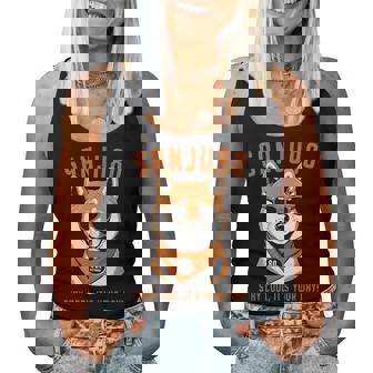 傘寿祝い 犬 柴犬 サングラス 父 男性 女性 母 犬好き 傘寿 お祝い 80歳 おもしろ おもろい レディースタンクトップ - Kawaiitshirt