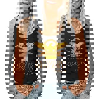 古代ローマ You Have Been Proscribed ローマの歴史pqr レディースタンクトップ - Kawaiitshirt
