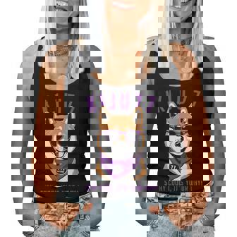 喜寿祝い 犬 柴犬 サングラス 父 男性 女性 母 犬好き 喜寿 お祝い 77歳 おもしろ おもろい レディースタンクトップ - Kawaiitshirt