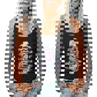 宇宙飛行士 猿 やってる 猿 惑星 科学 ギャグ 女性 男性 レディースタンクトップ - Kawaiitshirt