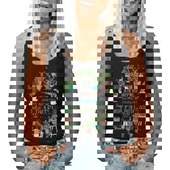 幸せな家は植物のある家です「A Happy Home Is A Home With Plants」- 観葉植物の園芸 レディースタンクトップ - Kawaiitshirt