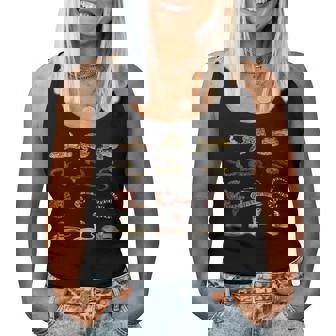 様々な種類の蛇 男の子 女の子 教育用ヘビ レディースタンクトップ - Kawaiitshirt