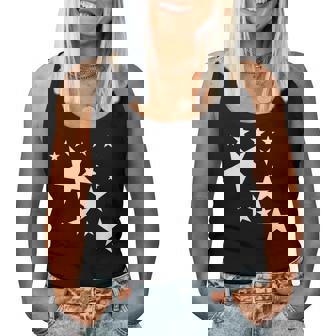 白い星 星柄 デザイン コスチューム ギフト 男性 女性 子供 レディースタンクトップ - Kawaiitshirt