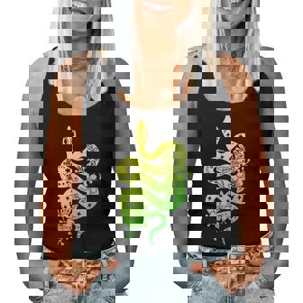 蛇 蛇 花 動物園 日帰り旅行 男性 女性 キッズ レディースタンクトップ - Kawaiitshirt