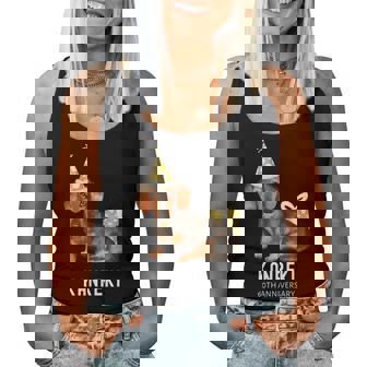 還暦祝い 犬好き 男性 女性 父 母 還暦 お祝い 60歳 かわいい 犬 ダックスフンド おしゃれ 赤色 レディースタンクトップ - Kawaiitshirt