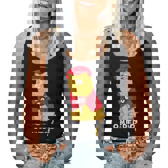 還暦祝い 猫 ねこ ちゃんちゃんこ 男性 女性 猫好き 還暦 お祝い 60歳 かわいい おもしろ オレンジ猫 レディースタンクトップ - Kawaiitshirt