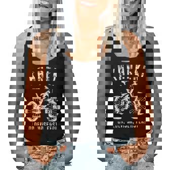 還暦祝い 自転車 マウンテンバイク ロードバイク好き 父 男性 女性 60歳 Older Wiser Faster レディースタンクトップ - Kawaiitshirt