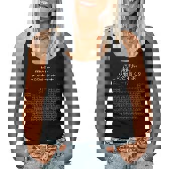 面白いシャツ オタク Otaku 化学 元素 周期表 アニメ 漫画 ホビー メンズ レディース 男性 女性 レディースタンクトップ - Kawaiitshirt