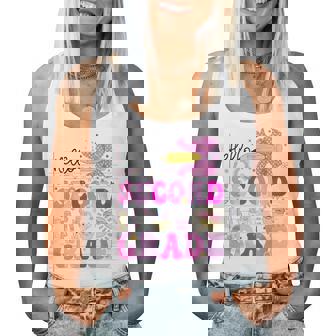 2Nd Grade For Girls Second Grade Teacher Back To School Women Tank Top | Mazezy