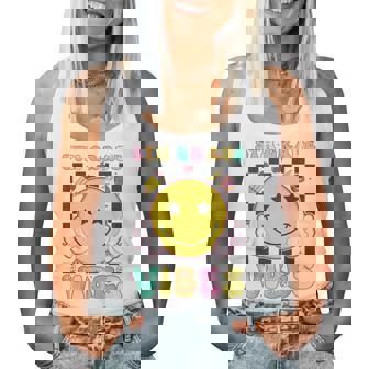 5Th Grade Vibes Girls Smile Face Back To School Fifth Grade Women Tank Top | Mazezy