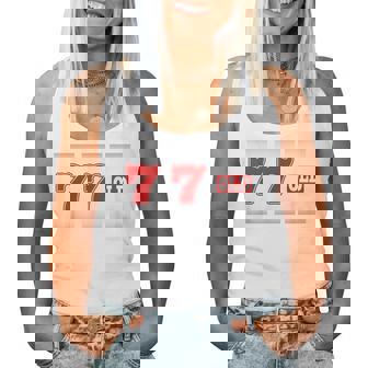 77 歳 喜寿 77歳 77才 お祝い 男性 女性 喜寿祝い 父 母 きじゅ 誕生日 スロット パチスロ レディースタンクトップ - Kawaiitshirt