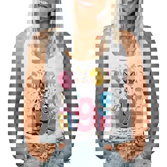 9歳の誕生日 男の子 女の子 9歳 9歳 ボストンテリア 長袖tシャツ レディースタンクトップ - Kawaiitshirt