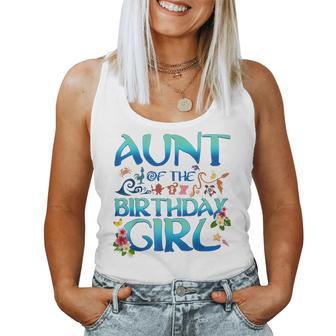 Aunt Of The Birthday Girl Matching Oceania Adventure Family Women Tank Top - Thegiftio UK