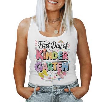 Back To School First Day Of Kindergarten Girls Teachers Women Tank Top - Thegiftio UK