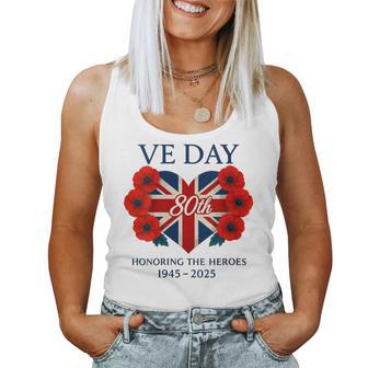 Bandera Del Díae 80 Aniversario 2025 E Day 80-E Day 2025 Cuello Camiseta sin mangas para mujer - Regaloses