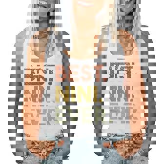 Best Nini Ever For Grandma Women Tank Top | Mazezy