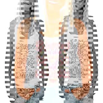 Blessed To Be Called Mom And Grandma Floral 2025 Women Tank Top | Mazezy