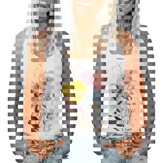 Boho Floral Wild Flowersummer Flowers Floral Gray Tank Top Frauen - Seseable