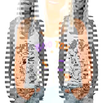 Boo Tox Nurse Ghost Filler Botox Halloween Aesthetic Nurse Women Tank Top | Mazezy