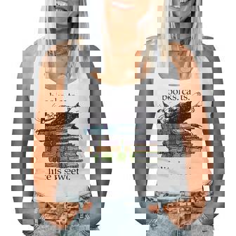 Books Cats Life Is Sweet Cats Books Lover Women Women Tank Top | Seseable CA