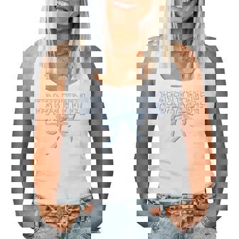 Bride Blue Bow Coquette Floral Matching Bridal Party Women Tank Top - Thegiftio