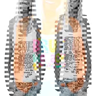 Bruh We Back Sixth Grade Vibes 6Th Grade Team Back To School Women Tank Top | Mazezy