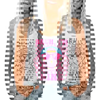 Bruh I'm Nine 9 9Th Birthday Groovy Girls 9 Years Old Women Tank Top - Thegiftio