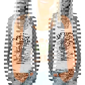 Can't Touch This Cactus Cowboy ウエスタンカートゥーン ユーモア レディースタンクトップ - Kawaiitshirt