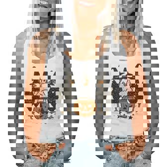 Chicken Halloween Costume Spooky Season Chickens Witch Women Tank Top - Monsterry