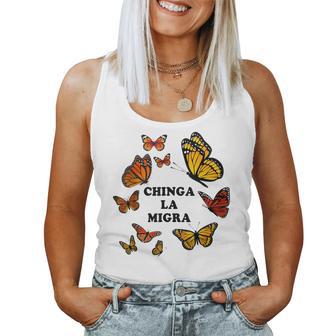 Chinga La Migra Butterflies Matching Men Women Tank Top - Thegiftio UK