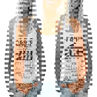 Class Of 2039 Grow With Me Pre-K To 12Th Grade Checklist Women Tank Top - Thegiftio