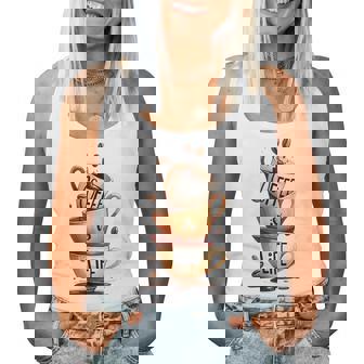 Coffee Is Life 愉快なコーヒー好きのギフト レディースタンクトップ - Kawaiitshirt