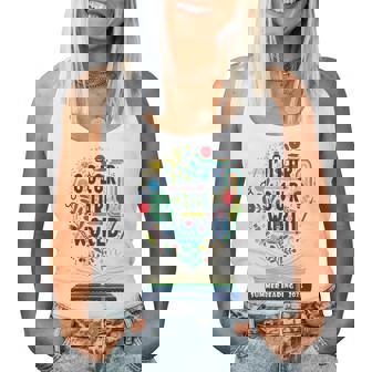 Color Our World Summer Reading 2025 Boho Wildflower Book Women Tank Top - Thegiftio