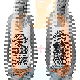 Connect To God The Password Is Prayer Jesus Christian Faith。 レディースタンクトップ - Kawaiitshirt