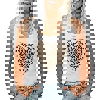 Cute Animal Pattern Leopard Print Heart Girls Women Tank Top | Seseable FR