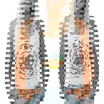 Cute Camp Kindergarten Squad Camper Teacher Camping Lovers Women Tank Top - Monsterry